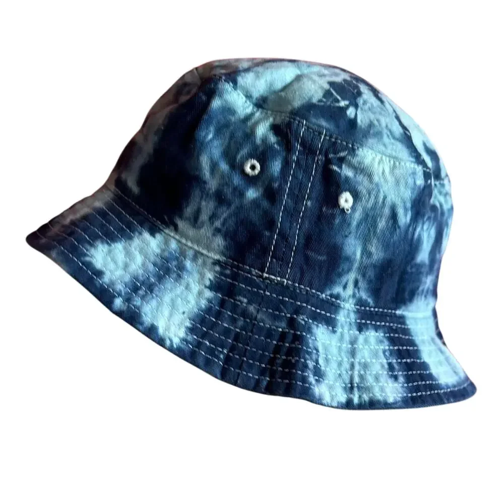 Brand New Tie Dye Blue Bucket Hat - Picture 4 of 8